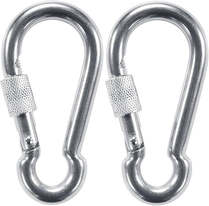 PROND Locking Carabiners, Heavy Duty Carabiner, 316 Stainless Steel Screw Lock Carabiner Hooks