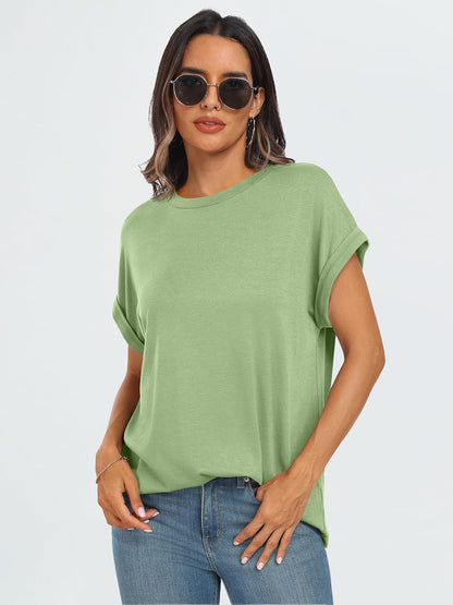 AUTOMET Women's Oversized Short Sleeve T Shirts Casual Summer Everyday Tops