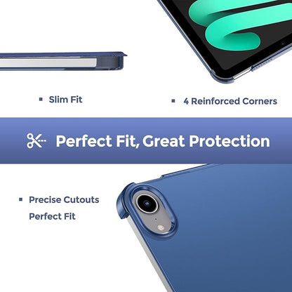 ProCase Smart Case for iPad mini 7 A17 Pro 2024iPad Mini 6 2021 8.3 Inch iPad mini 7th6th Gen Case, Hard Back Cover for iPad mini 8.3" 7th Gen A2995A2996A29936th Gen A2567 A2568 A2569 -Navy