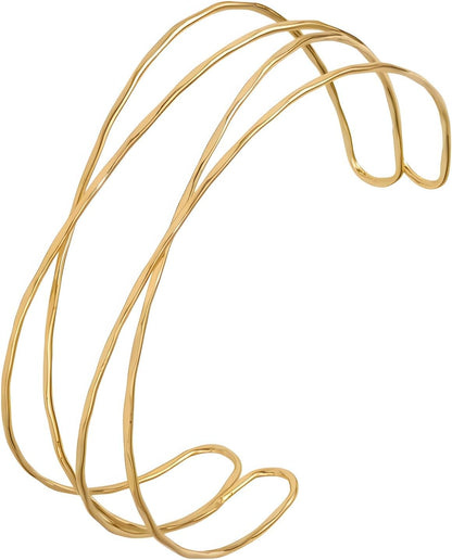 Gold Arm Cuff Jewelry Bracelets for Women Upper Arm Cuffs Bangle Set 3 PCS Set Armlet Band Armlet Gift Accessories