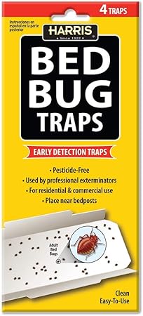 Harris Bed Bug Early Detection Glue Traps (4Pack)