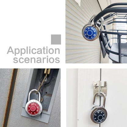 Lock 1 Pack Combination Lock Locker Lock for Gym and School Lockers Safe Combination Padlock Mini Combination LockOoaStandard Dial Combination Lock