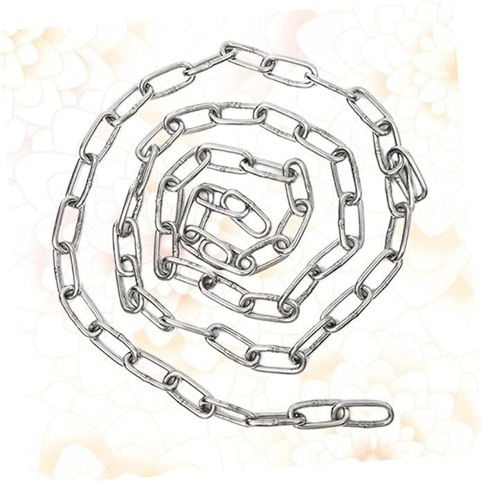 304 Steel Pet Leash Chain Industrial Metal Bearing Chain 4mm Thick Corrosion-proof 2m Length