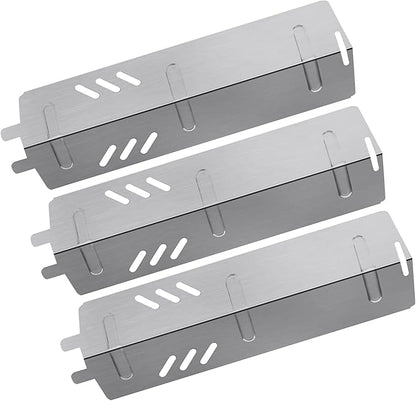AJinTeby Stainless Steel Heat Plate Replacement for Gas Grill Model Backyard Backyard Grill, Uniflame Gas Grill, Walmart Expert Grill, RevoAce, BBQ Heat Shield Parts, 13 116" x 3 58"