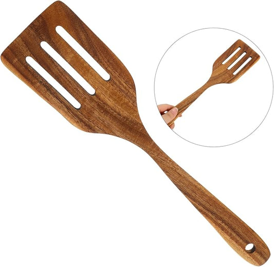 Elegant Wooden Multi-purpose Spatula Kitchen Turner Set for Cooking Nonstick Wood Cooking Spatula Portable Kitchen Supplies