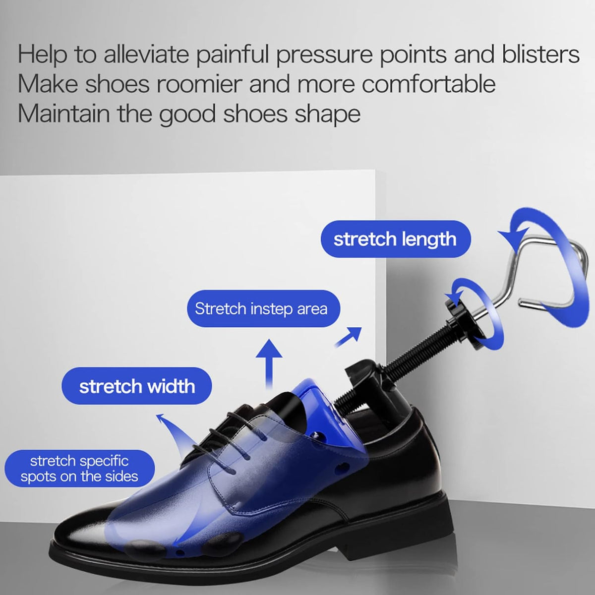 LANNEY Shoe Stretcher for Women & Men Wide Feet - Premium Shoe Expander Widener Stretch Length Width ( Not in original packaging / Not accessories included. )