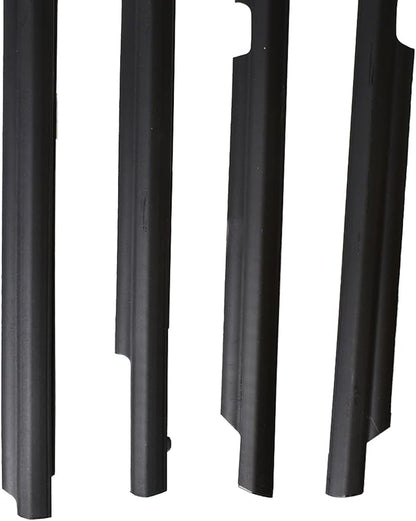labwork 4pcs Black Weatherstrip Window Moulding Trim Seal Belt Replacement for 2009-2012 Toyota Corolla Sedan 4-Door 75710-02210 75720-02210 75730-02190 75740-02190
