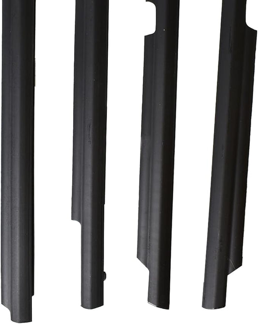labwork 4pcs Black Weatherstrip Window Moulding Trim Seal Belt Replacement for 2009-2012 Toyota Corolla Sedan 4-Door 75710-02210 75720-02210 75730-02190 75740-02190