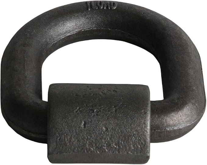 DC Cargo Weld-On D-Ring Tie-Down Anchors – 1" (2 Pack) Heavy-Duty Forged Steel with 46,800 lb. ABS – Rotating D-Rings Secure & Durable for Trailers, Trucks, Warehouses, Docks
