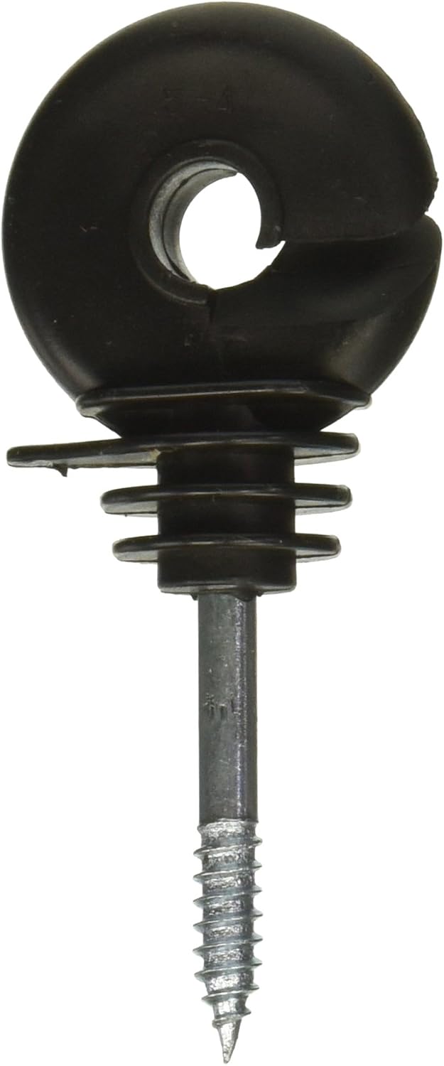 Gallagher 210639 Black Ring Insulators, 25 Pack