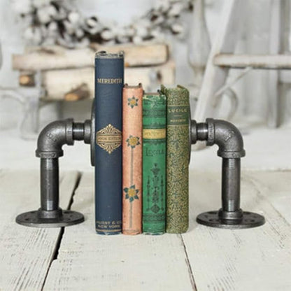 JHSLXD Industrial Style Water Pipe Bookshelf Creative Metal Wrought Iron Shelf Support Decorative Bracket,B Style
