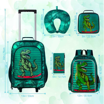 Kids Suitcase with Wheels for Girls and Boys, Rolling Carry on Luggage for Toddler Children