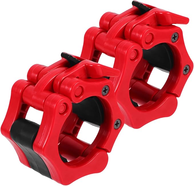 Barbell Weight Clips Barbell Clamps Locking Clips for Weightlifting Gym Fitness Equipment Quick Release Design