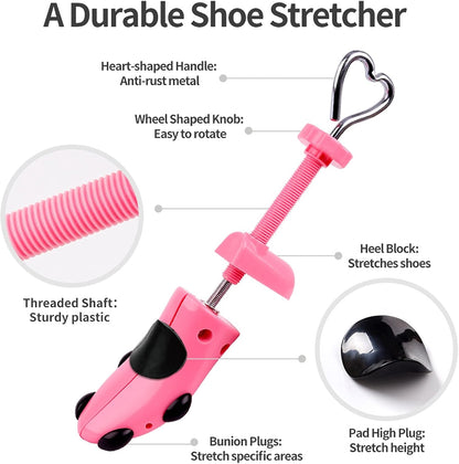Shoe Stretcher for Women Men Wide Feet 4-Way Adjustable Shoe Expander Widener