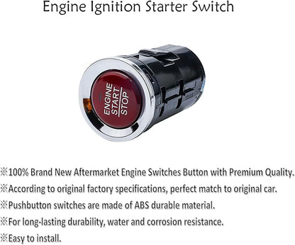 MANATEE Ignition start switches 35881-T4N-702 replacement for Honda HR-V 1.8L 2016 2017 2018, 35881-T4N-701 35881-T4N-H01 35881-T4N-H02, engine start stop button