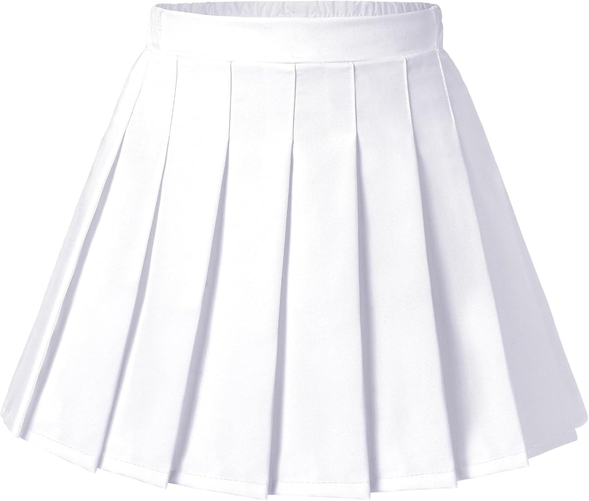 High-quality pleated mini skirt, perfect for school, parties, or everyday wear, with breathable polyester fabric and attached safety shorts.