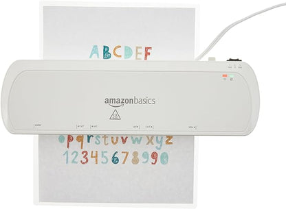 Basics Clear Thermal Laminating Plastic Paper Laminator Sheets, 9 x 11.5-Inch, 200-Pack, 3mil