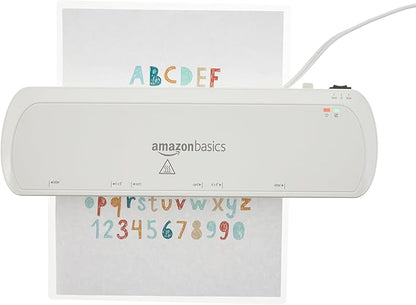 Basics Clear Thermal Laminating Plastic Paper Laminator Sheets, 9 x 11.5-Inch, 50-Pack, 3mil