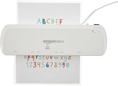 Basics Clear Thermal Laminating Plastic Paper Laminator Sheets - 11.5 x 9.0-Inch, 100-Pack, 3 mil