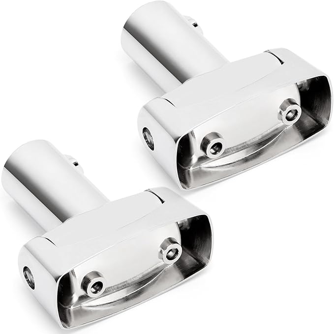 2pcs Shower Curtain Rod Bracket, Zinc Alloy Single Swivel Flange, Easy Installation Heavy Duty