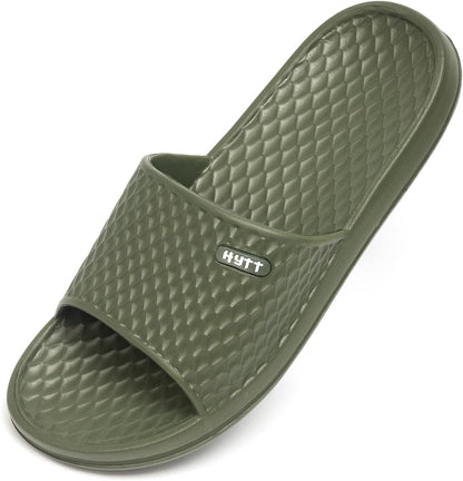 Size 11, Heva Shower Sandals Men Bathroom Slippers Non-Slip Indoor Home House Beach Shoes .