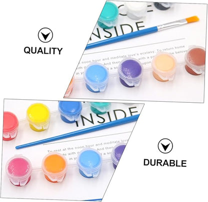 Ml Pack Diy Pigment Acrylic Paint Set for Boys and Girls Graffiti Pigment Art Kit Sealed Bottles Easy to
