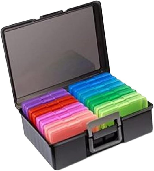 Photo Storage Box Photos Organizer Office Large Capacity Multipurpose Transparent for Postcards Scrapbooking Paper Organizing