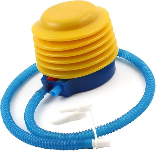 Plastic Balloon Easy Hand Foot Operated Air Bellow Pump Inflator Blue Yellow Auto Replacement Parts