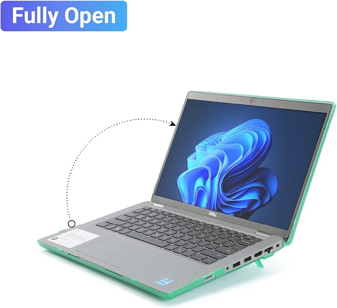 mCover Case only compatible with Dell Latitude 5420 5430 14-inch laptop PC 2021 2023 (not compatible with any other Dell model), aquamarine color