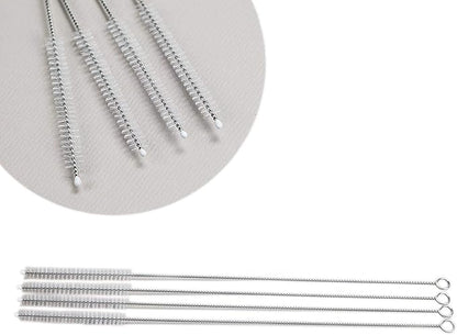 Huji Stainless Steel Straws Cleaning Brush Perfect for Reusable Tumbler Straws (2 Brushes)