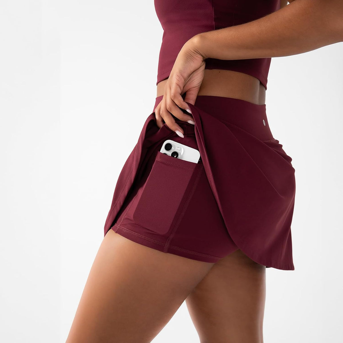 YITTY Active Women's UltraLuxe High-Waist Tennis Skirt with Built-in Shorts, Athleisure, 4-Way-Stretch, Built-in Shorts