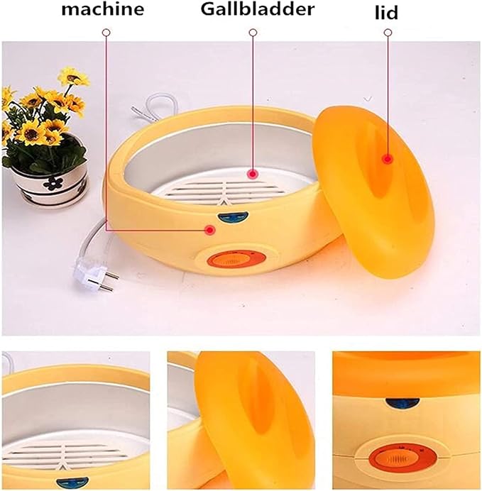 Wax Warmer, Portable Electric Hair Removal Kit, Adjustable Wax Heater Accessories with Heat Insulation Board, Hot Wax Machine