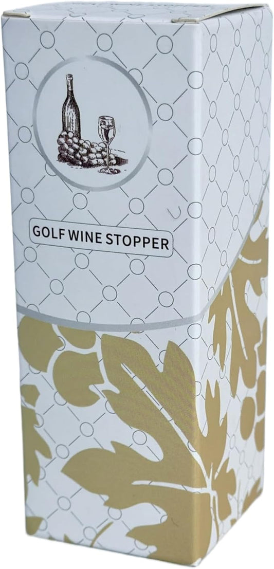 Golf Ball Wine Stopper, Funny Golf Club Beverage Bottle Stoppers, Golf Home Wine Top Decor, Golf Barware, Gift for Wine Lover  Golf Lover