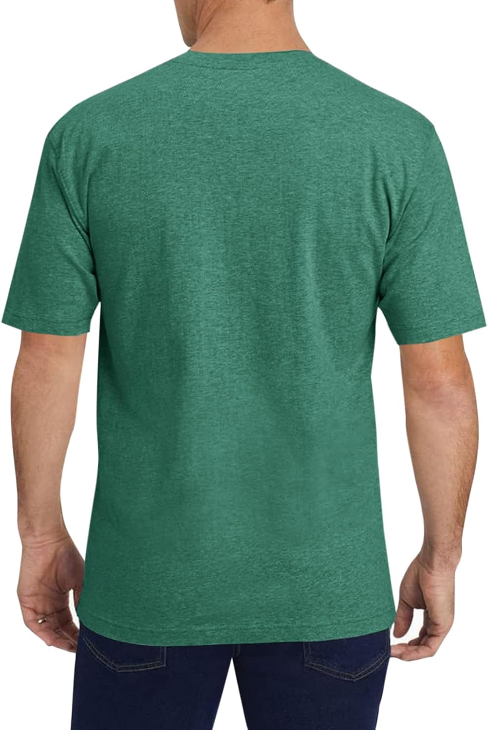 DHIGALI Mens Short Sleeve Pocket T-Shirts Casual Summer Cotton V Neck Tee Tops