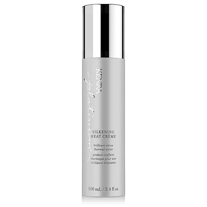 Kenra Platinum Silkening Heat Creme  Brilliant Shine Thermal Styler  Reduces Hot Tool Passes by 50  Prevents Breakage  Improve Manageability  Heat Protectant  All Hair Types  3.4 fl. Oz