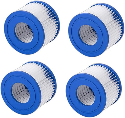 Pool pump filter cartridge, 4.13 x 3.75 inch D-type filter cartridge (pack of 4)