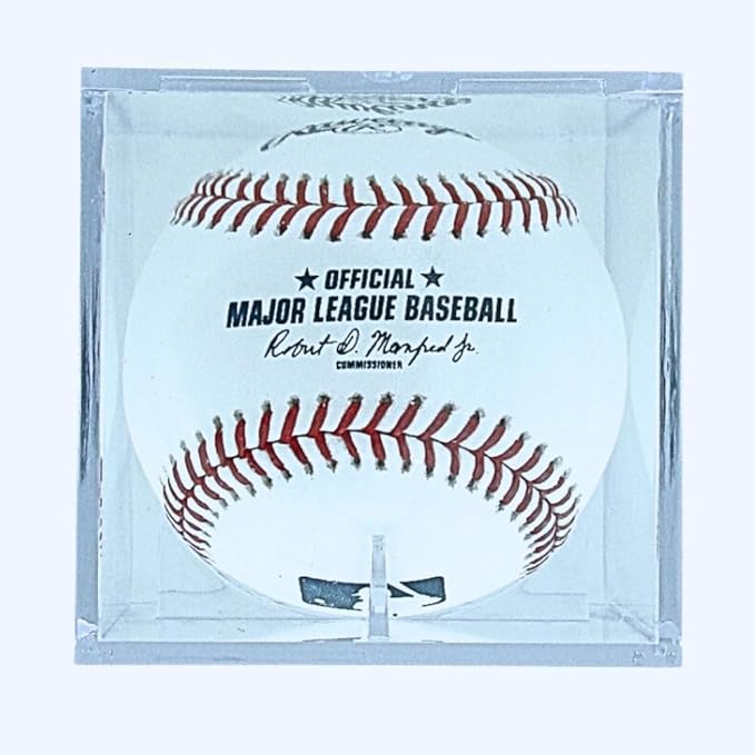 UV Protected Baseball Display Case  Acrylic Baseball Cube Clear Storage Case with UV Protection (1 UV Baseball Cube)