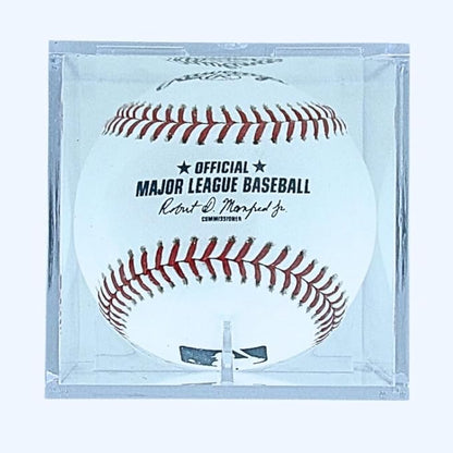 UV Protected Baseball Display Case  Acrylic Baseball Cube Clear Storage Case with UV Protection (1 UV Baseball Cube)