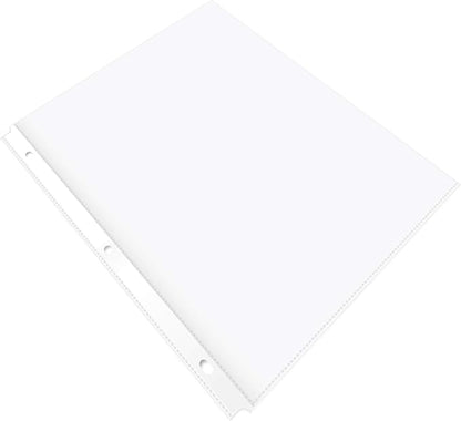 Basics Durable Clear Sheet Protectors for 3 Ring Binder, 8.5 in x 11 in, 3 holes, 200 Pack