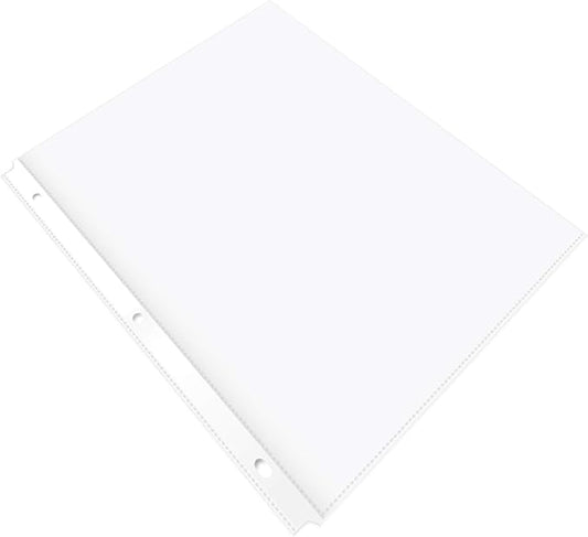 Basics Durable Clear Sheet Protectors for 3 Ring Binder, 8.5 in x 11 in, 3 holes, 200 Pack