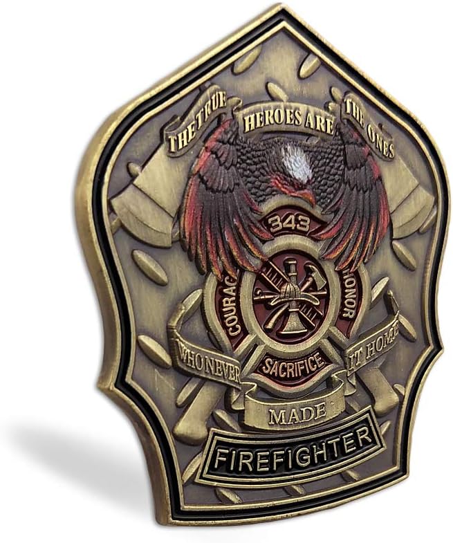 Fireman Prayer Firefighter Challenge Coin