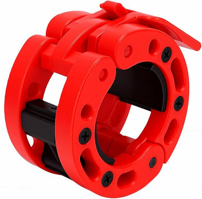 Drfeify Barbell Clamps, 50mm Weight Bar Plate Lock, Weight Bar Collar Clip for Weightlifting Powerlifting