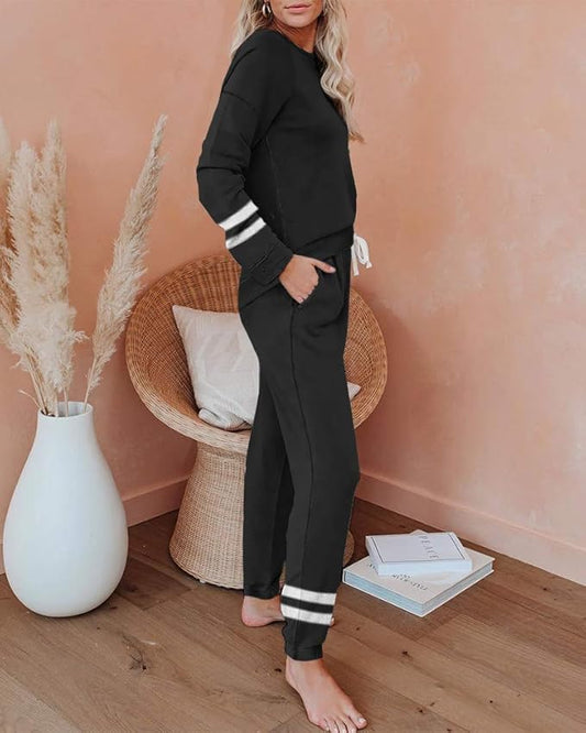 ETCYY NEW Lounge Sets for Women Two Piece Outfits Sweatsuits Sets Long Pant Loungewear Workout Athletic Tracksuits
