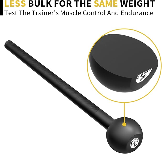 POWER GUIDANCE Steel Mace Macebell Cast Iron Training Full Body Workout, Shoulder, Core Strength, Muscles, Joints (7lb to 25lb)