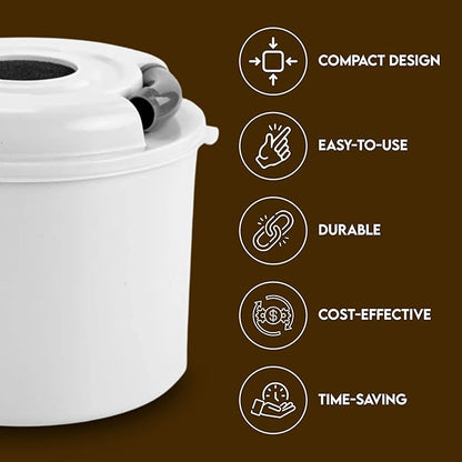 Wondermill Complete Canister Assembly: Upgrade Your WonderMill with Complete Canister Assembly - Includes Canister, Flour Tube Lid, Cyclo Cup, and Filter
