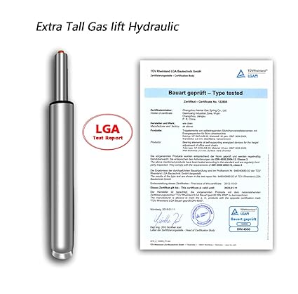 14" to 22" Long Adjustable Gas Lift Cylinder Tube for Office Chair Stool Replacement Parts,Heavy Duty Hydraulic Pneumatic Cylinder Shock Piston (8"Stroke)