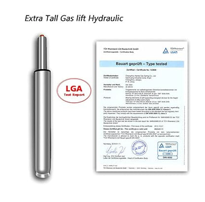 14" to 22" Long Adjustable Gas Lift Cylinder Tube for Office Chair Stool Replacement Parts,Heavy Duty Hydraulic Pneumatic Cylinder Shock Piston (8"Stroke)