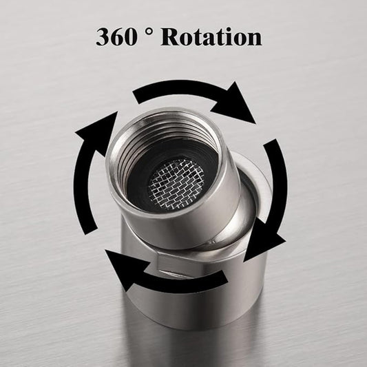 RANDOM Rain Shower Head Brushed Nickel Rainfall Shower Head High Pressure Shower Head Rainfall Stainless Steel Shower Head 10 Inch Round Waterfall Showerhead,Full Body Coverage.72088BN-10