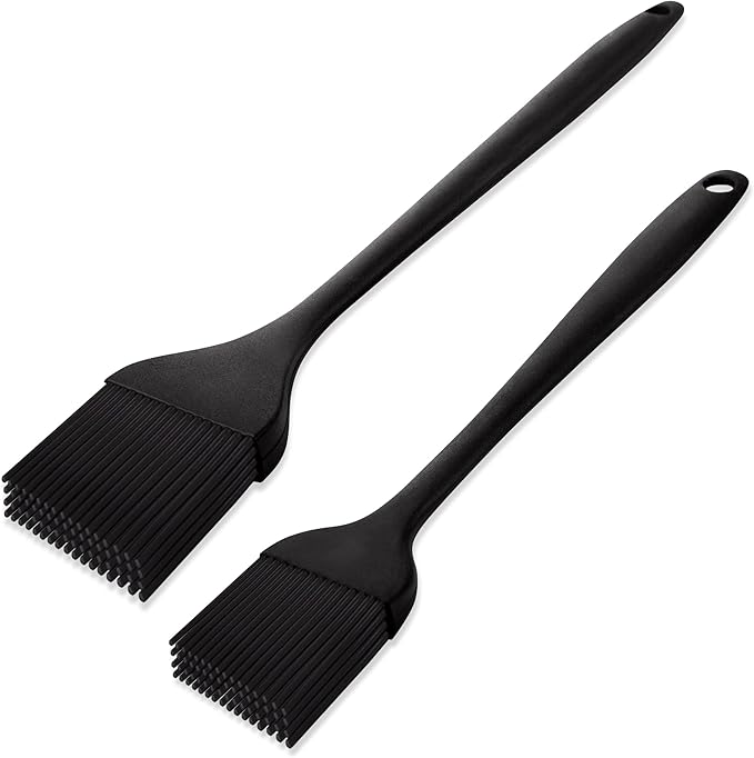 Basting Brush For Cooking, TRADYX Pastry Brush For Baking, One Pieces Design, Dishwasher Safe, Heat resistant silicone basting brush, Cooking Brush For Oil and Sauce