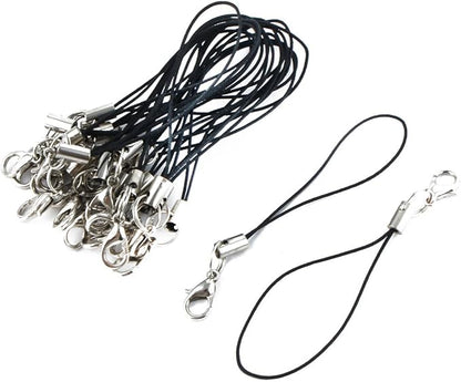 uxcell Metal Nylon 5cm 2" Long Lobster Clasp Closure Keychain Key Chain Strap